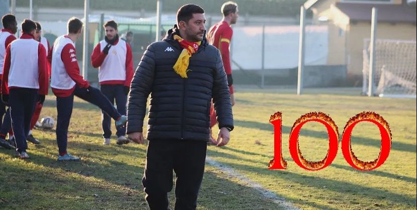 Serie D, Bra/Mister Floris festeggia le 100 panchine con un punto importante a Genova