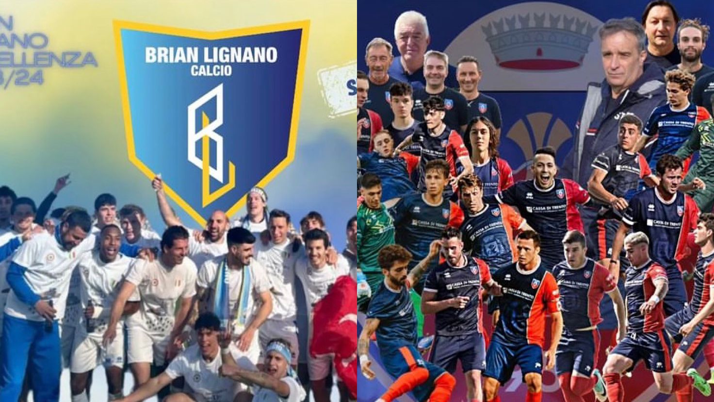 Serie D, due club festeggiano la storica promozione: Brian Lignano e Lavis in trionfo