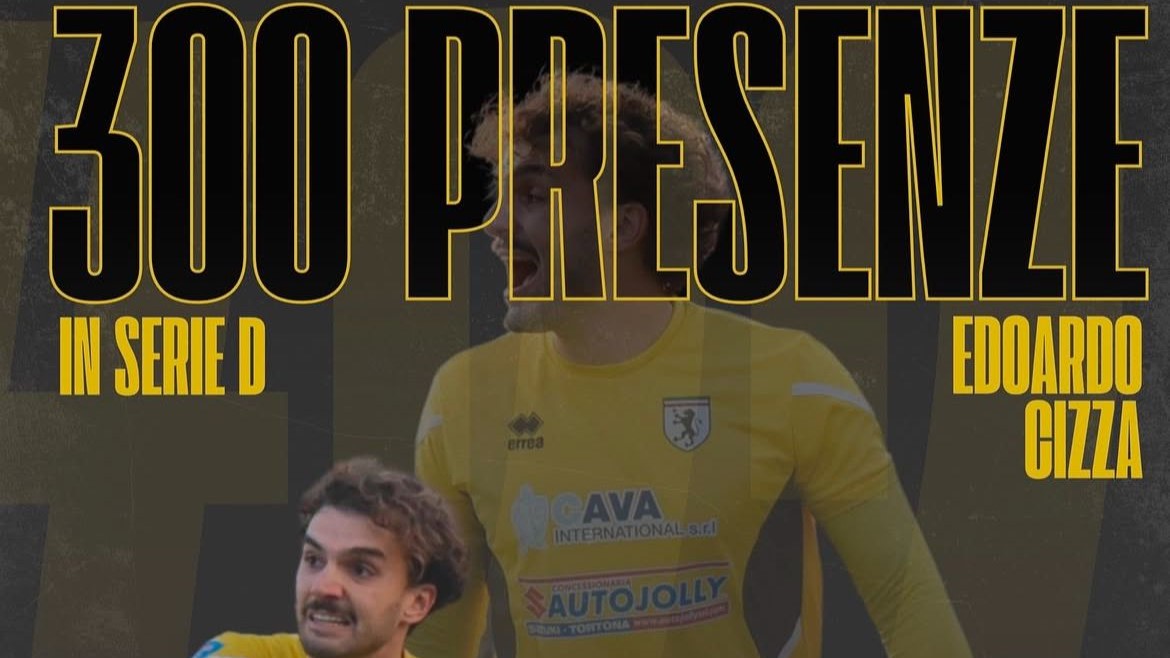 SERIE D GIRONE A: Derthona, il portiere Edoardo Cizza raggiunge quota 300 presenze in Serie D