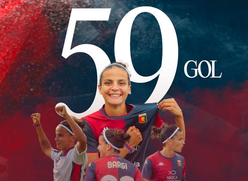 Il Grifone tatuato sulla pelle: Caterina Bargi capocannoniere all-time del Genoa Women