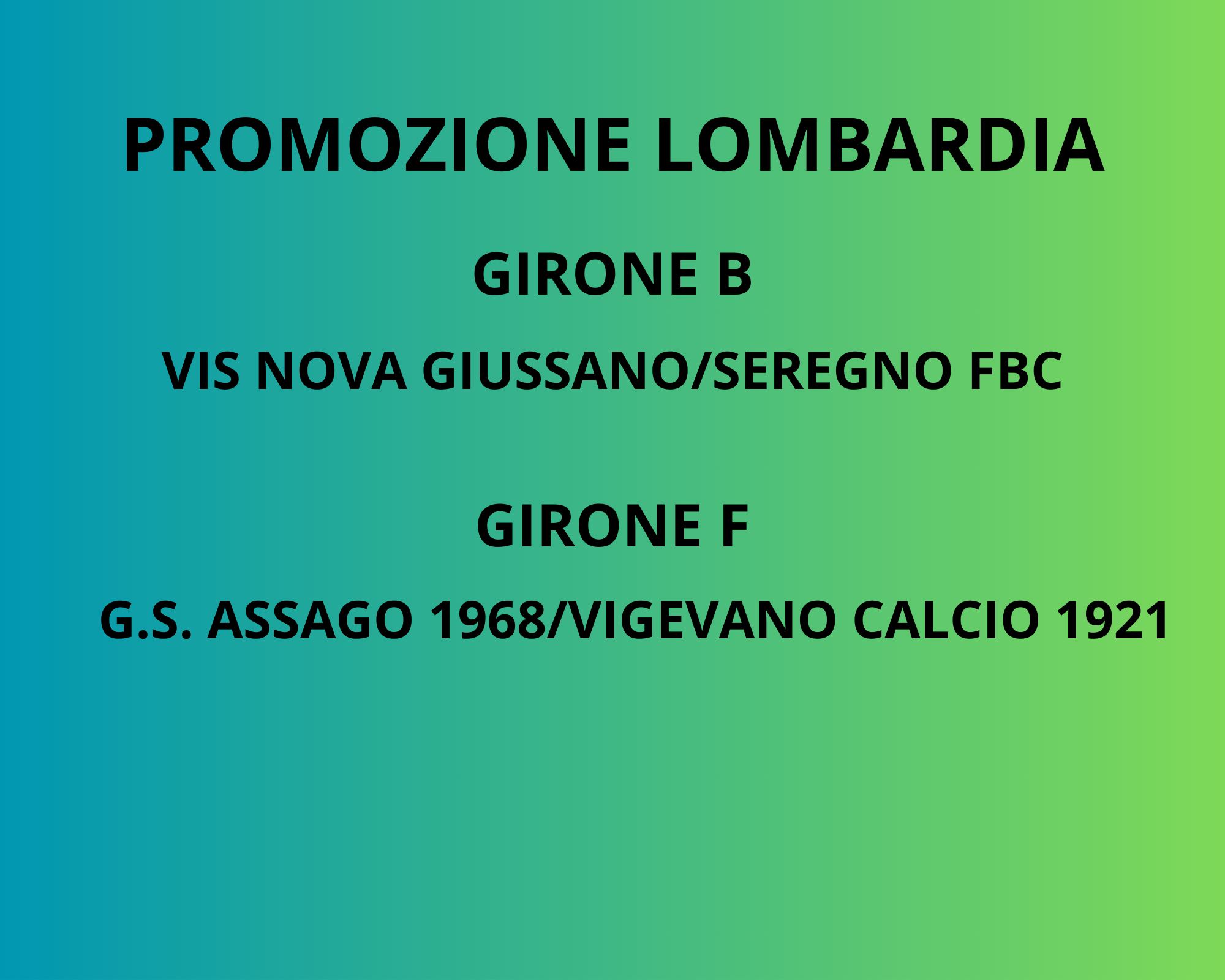 PROMOZIONE Lombardia, domenica si decidono i gironi B ed F: la situazione
